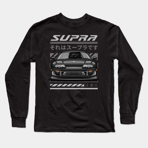 Supra MK4 JDM Legends (super black) Long Sleeve T-Shirt by Jiooji Project